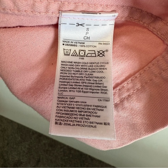 GAP Light Pink Utility Jacket! S Small Spring Light Coat - Picture 8 of 9